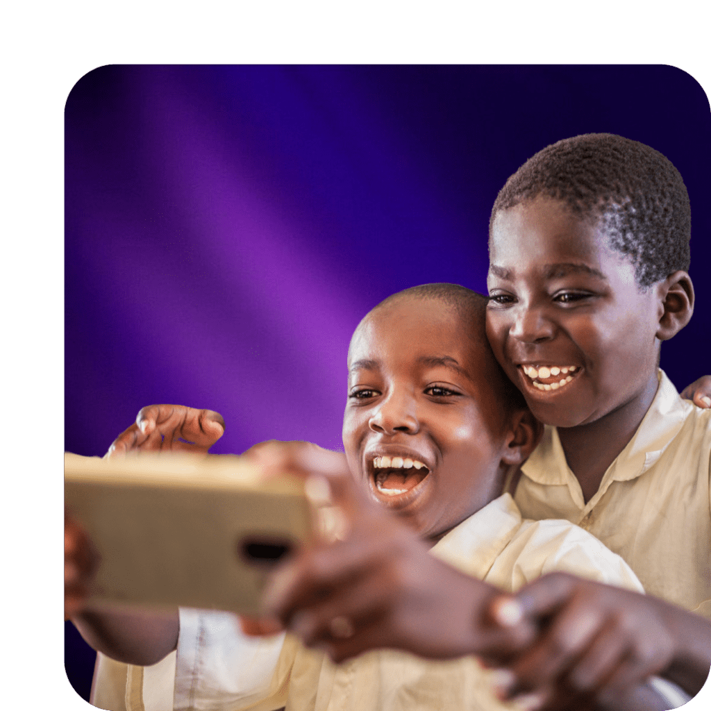 Boys with phone