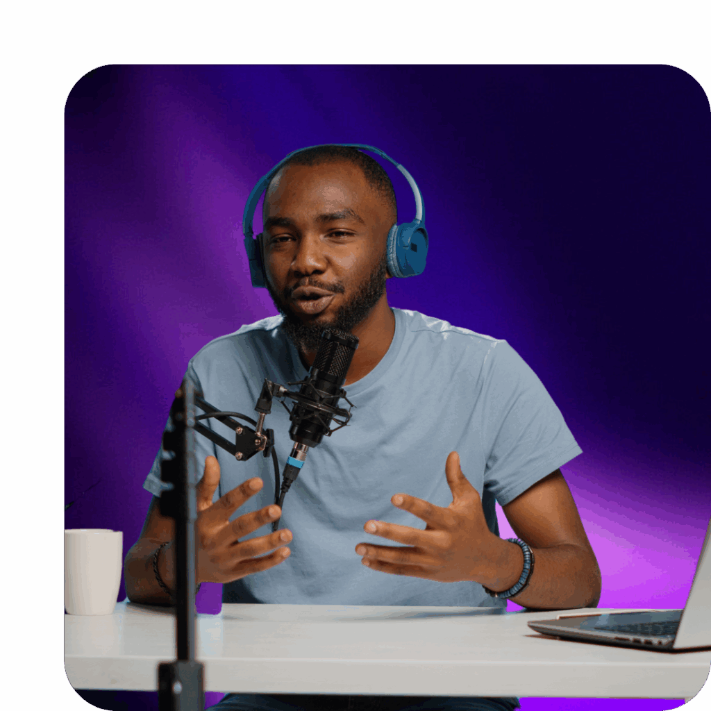 challenge image man recording