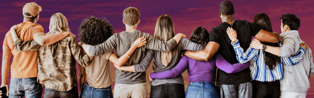 People supporting each other