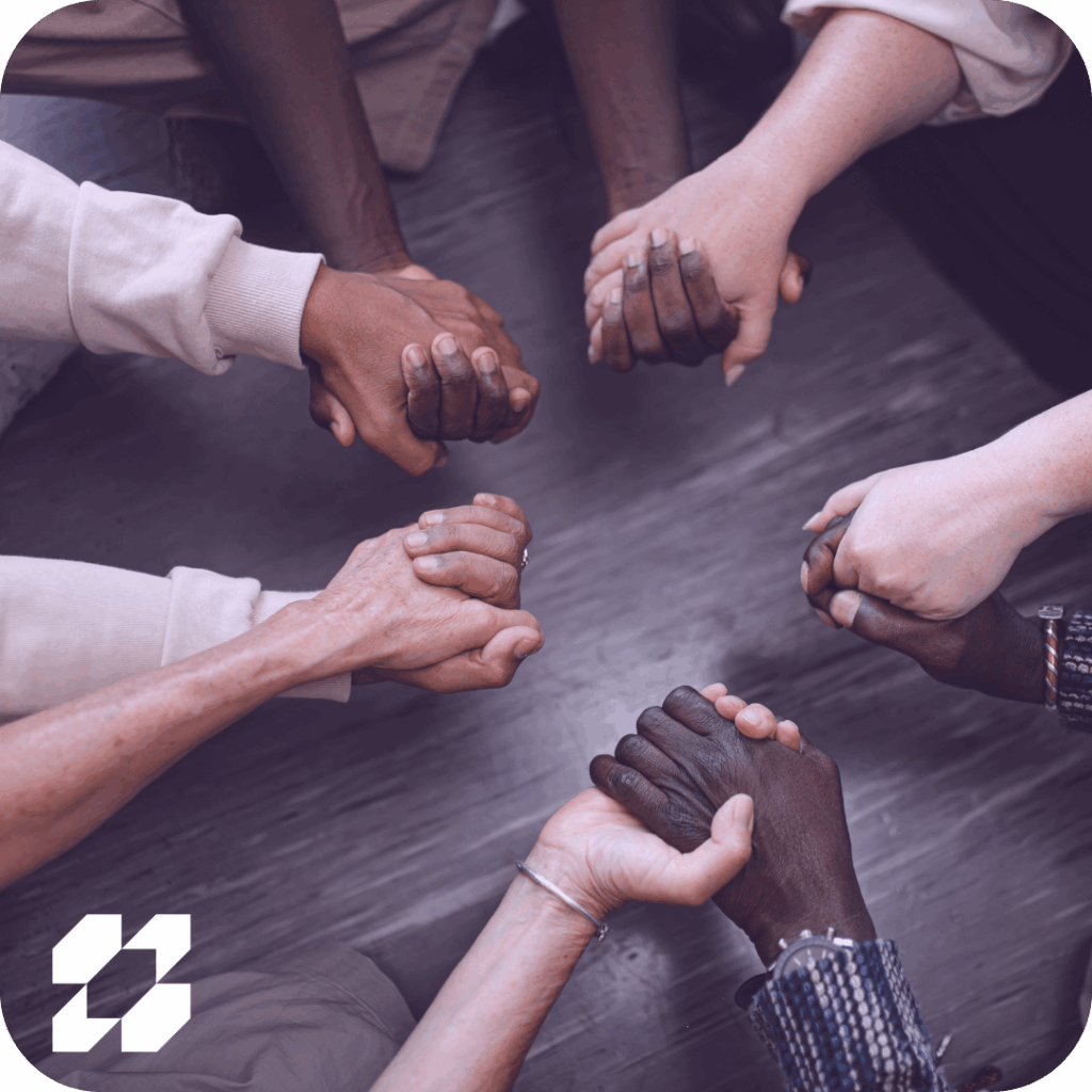 people holding hands