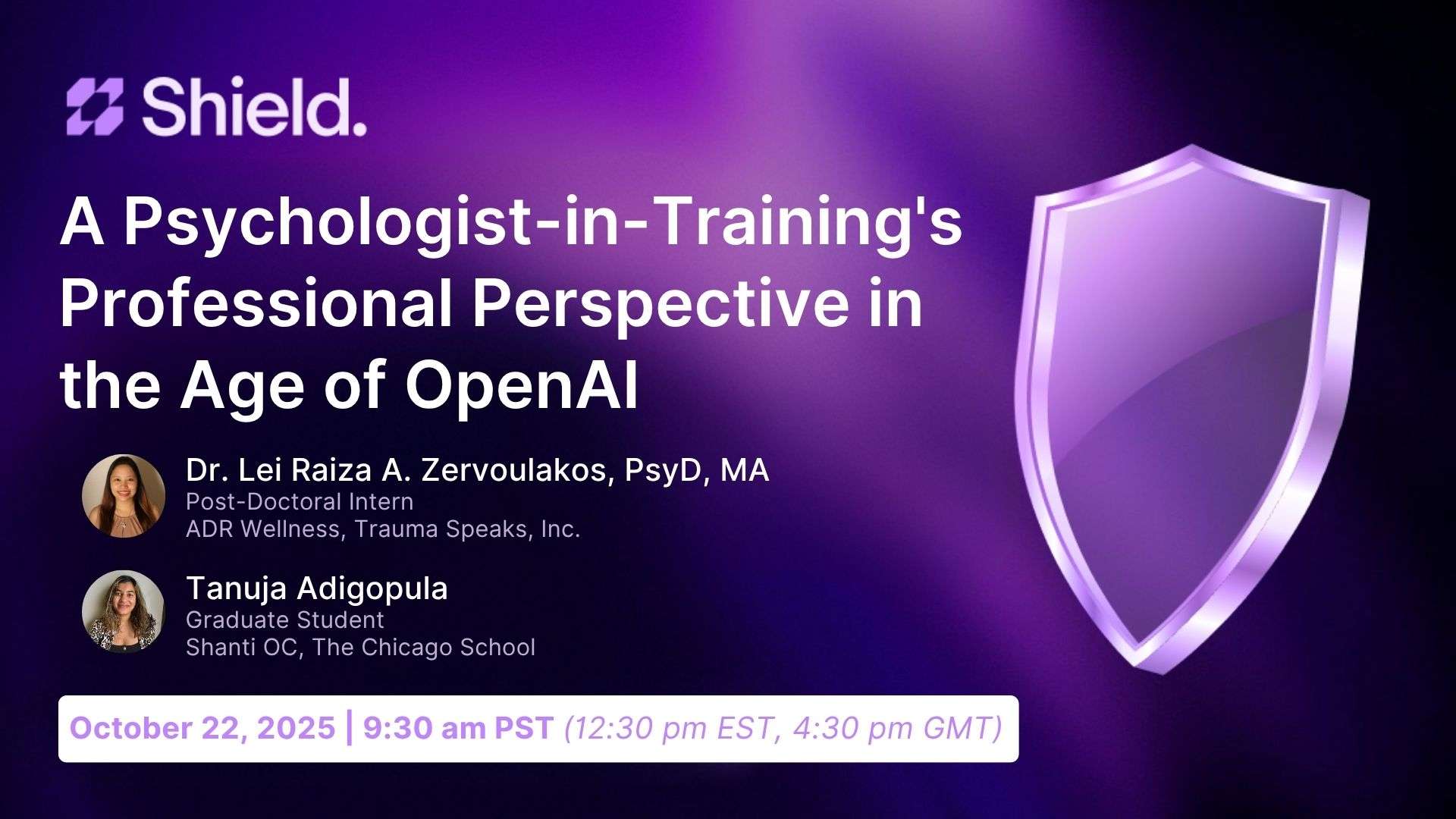 Psychologist in training session card