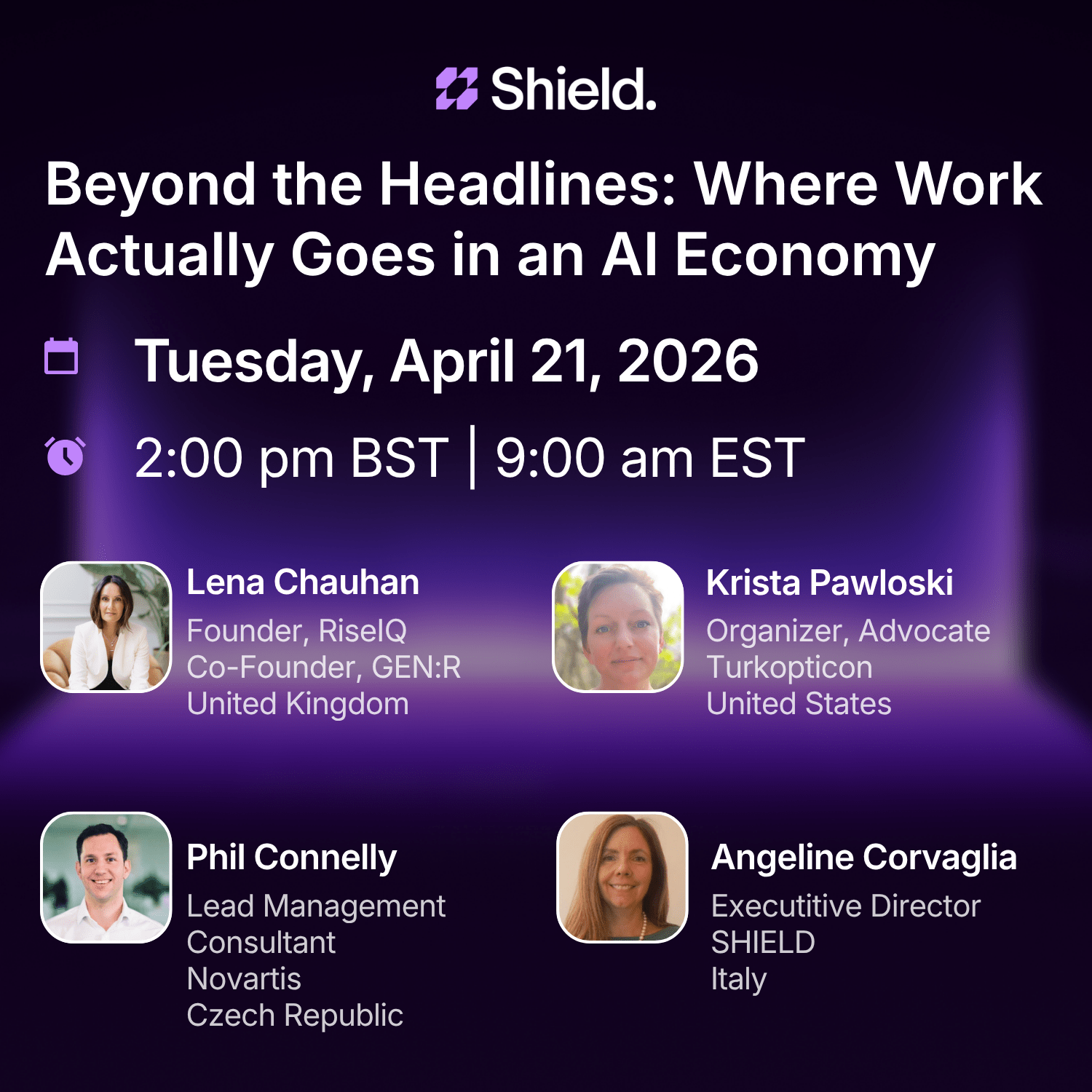 Session card: Work in an AI economy